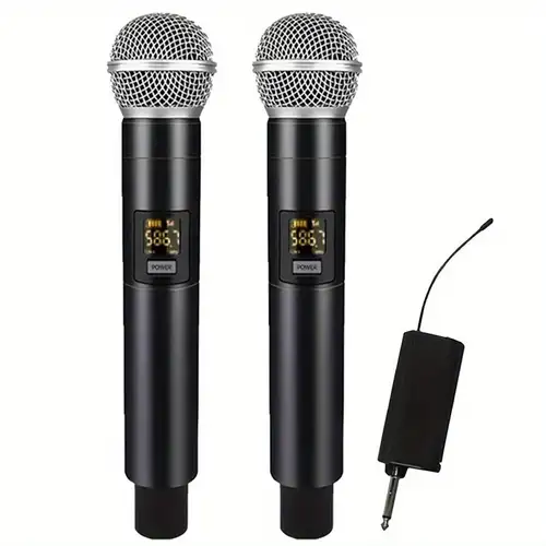 Microphones sans fil portables Microphone de karaoké professionnel