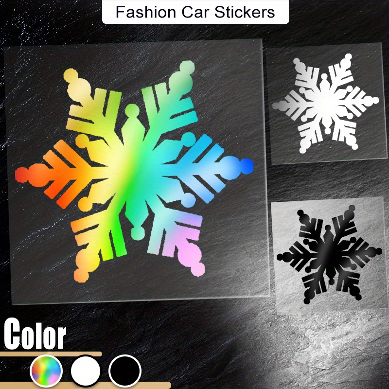 Snowflake Winter Christmas Car Stickers Styling Removable - Temu