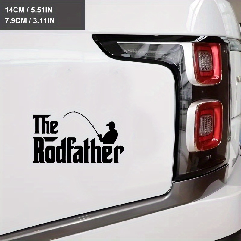 Rodfather Funny Fishing Outdoor Car Stickers Fashion - Temu