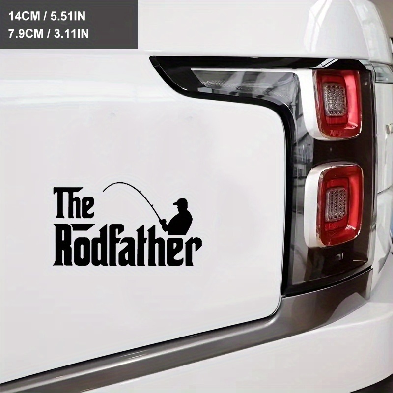 The Rodfather Funny Fishing Gift For Fisherman' Sticker