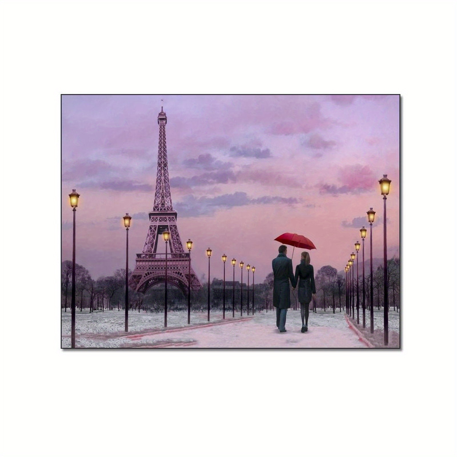 Canvas Poster Modern Art Red Umbrella Canvas Painting Ideal - Temu New ...