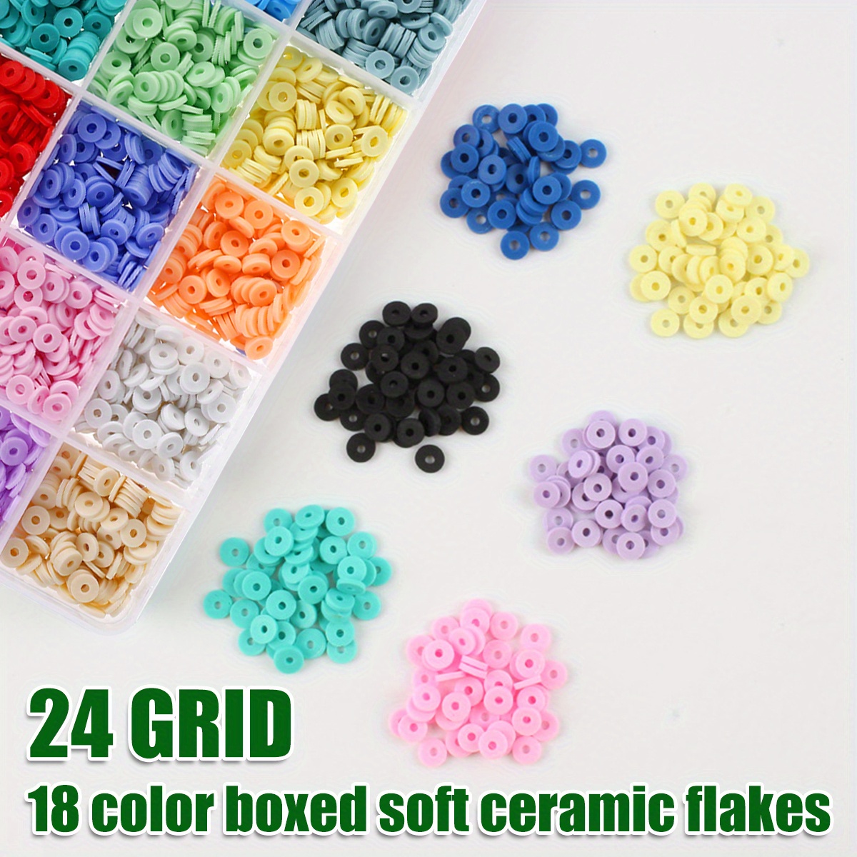 Tilhumt Wooden Clay Bead Spinner Kit, Electric Bead Spinner for Jewelry  Making with 3600 PCS 18 Colors Clay Beads and Beading Accessories for  Making