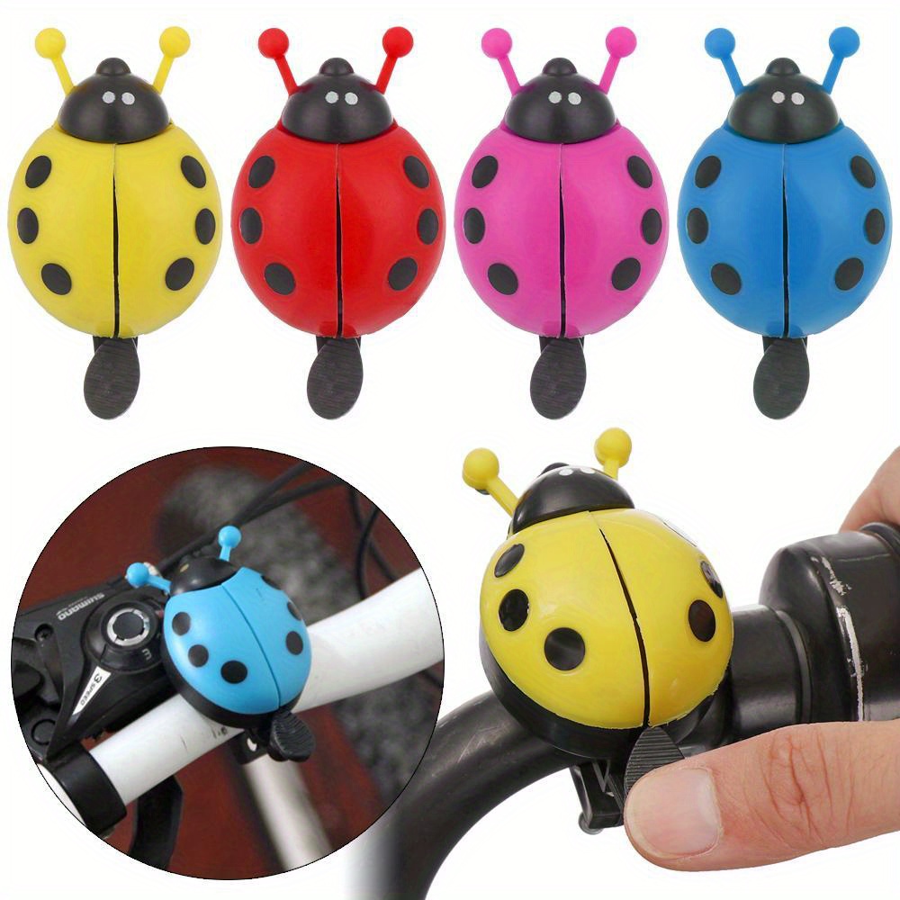 

1pc Cute Bike Bell, Bicycle Novelty Ladybird Bug Design Horn, Cycling Accessories