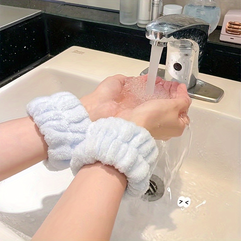  8 toallas de pulsera para spa facial para lavar la