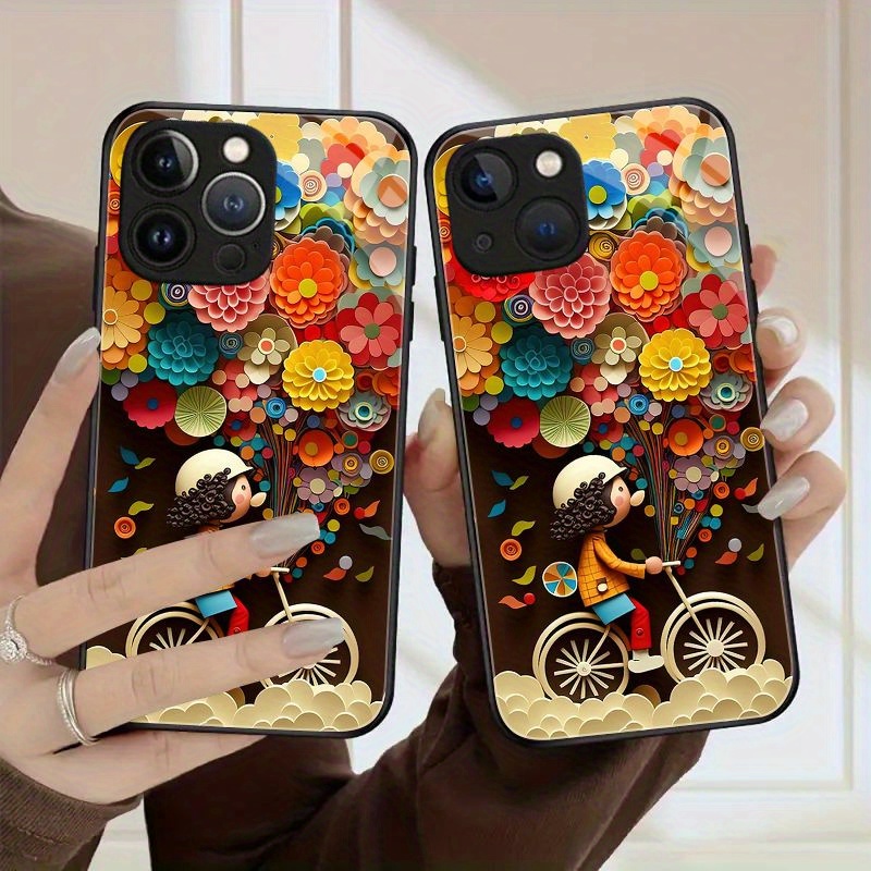 Fundas de Teléfono de Vidrio con Definición HD para iPhone Max 14 Pro Max 14 iPhone 15 13 Pro -End 11 Cobertura Completa: retailer-supplied image