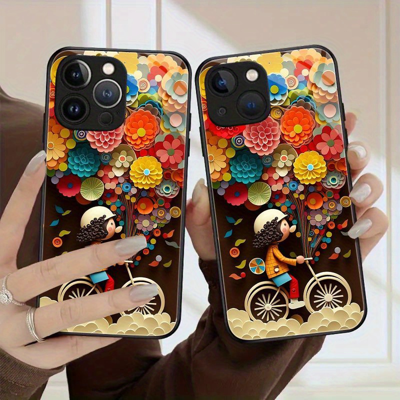 

Hd Definition Glass Phone Case For Iphone 15 Pro Max 14 Pro Max 14 Iphone 15 Pro 15 13 Pro Max Creative 12 High-end 11 Full Coverage Phone