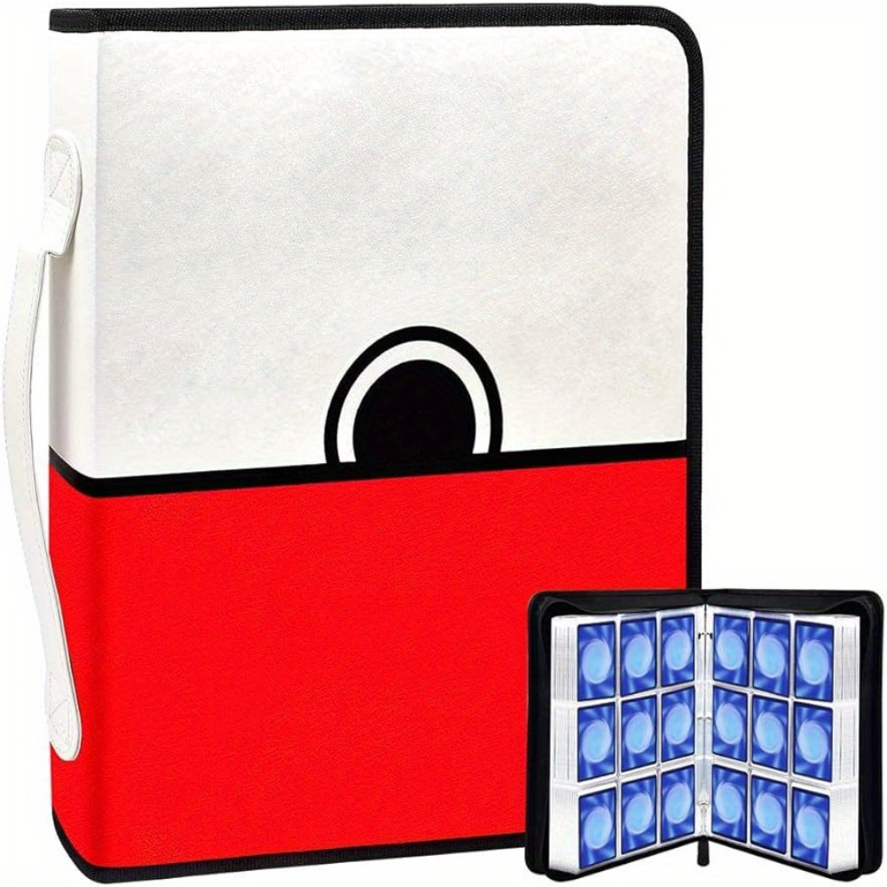 J&G Card Binder for Pokemon Cards,9 Pocket with 50 Sleeves up to 900 Cards  Holder Album School Gifts for Boys Girls Trading Card Binder Display Case ( Card not included) 