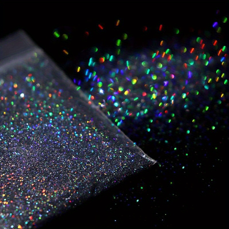 Holographic Fine Glitter Powder Epoxy Resin Filling Shining - Temu New ...