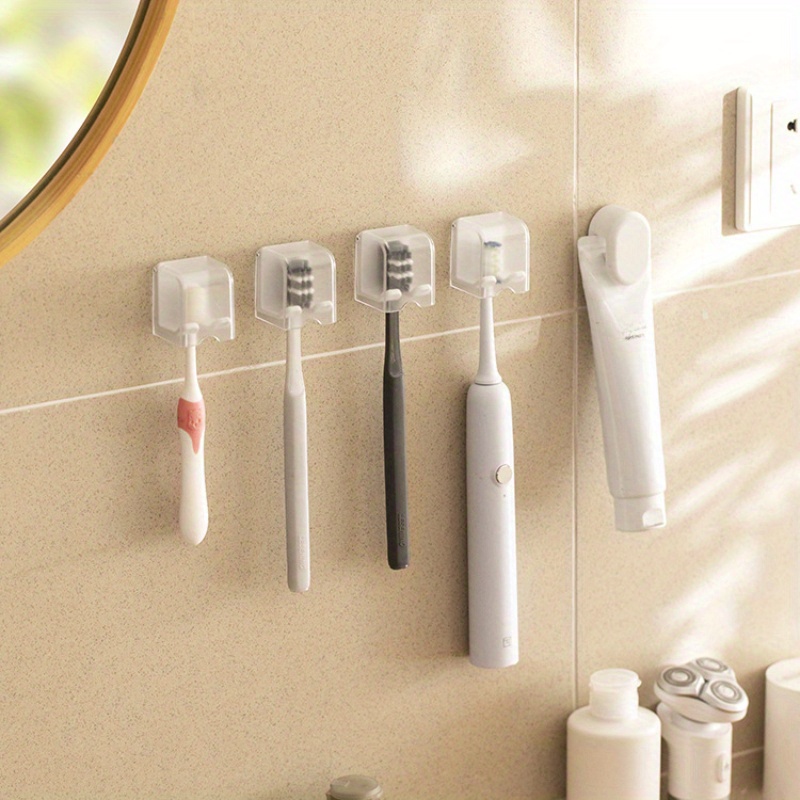 Soporte para cepillos de dientes para niños para baño, organizador de  accesorios, 3 ranuras para cepillos de dientes y pasta de dientes, soporte