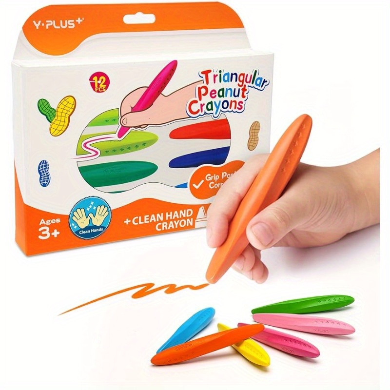 Deli-Crayons de couleur effaçables à base d'huile pour enfants
