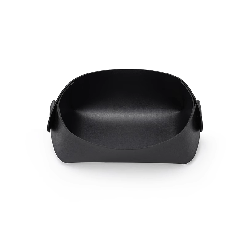 1pc, Leather Desktop Storage Tube For Table, Innovative Design For Makeup And Stationery Storage, Jewelry Trays
