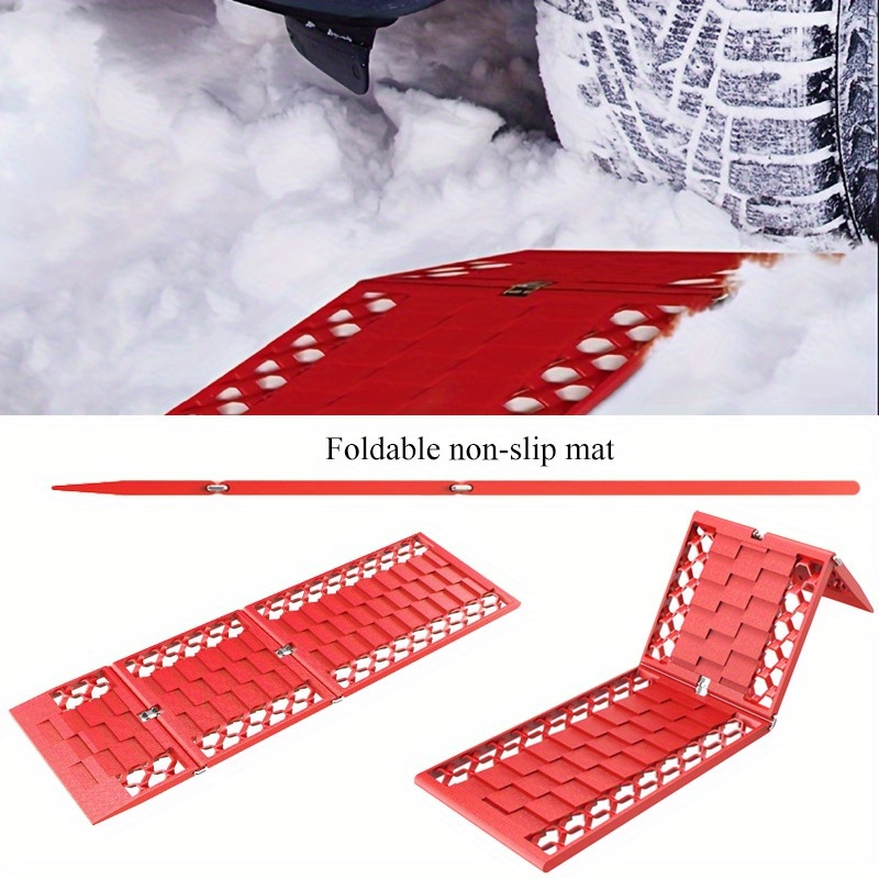 Keenso 2PCS Car Wheel Anti-Skid Pad, Non-Slip Emergency Tire Traction Mat  Plate for Snow Mud Ice Sand Universal (2PCS) : : Car & Motorbike