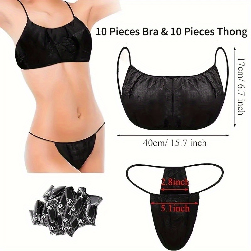 FRCOLOR 50Pcs Disposable Thong Panties Sauna SPA Thong Panties