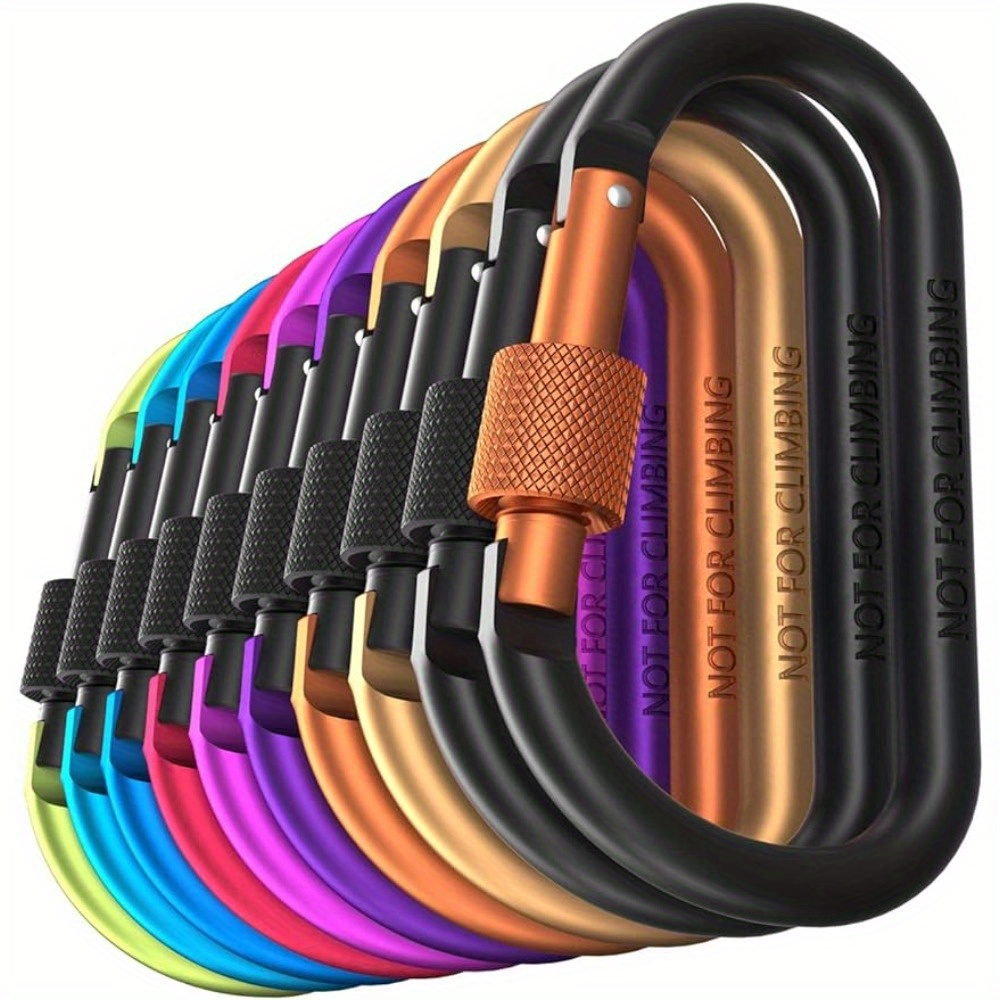 

10pcs Carabiner , 7.5mm Aluminum Rod