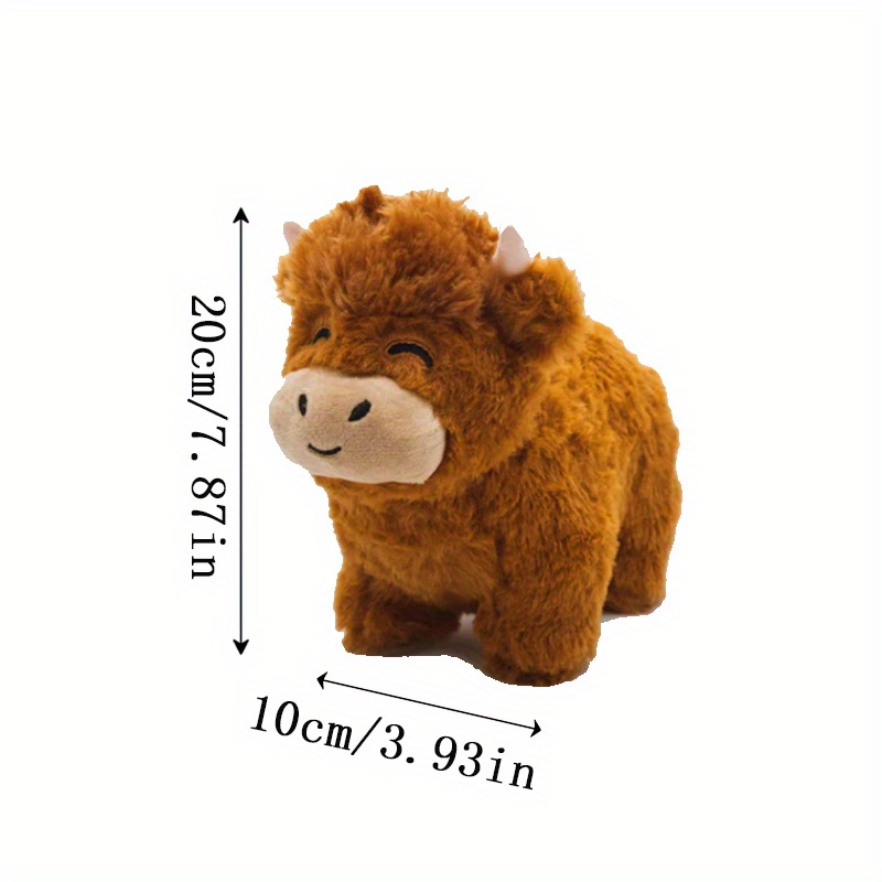 Simulation Highland Cow Family Plush Toys Highland Cow With - Temu United  Arab Emirates