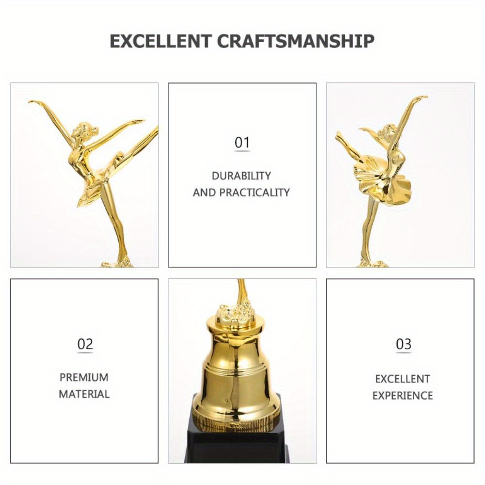 Golden Ballet Trophy Plastic Dance Party Winner Rewards