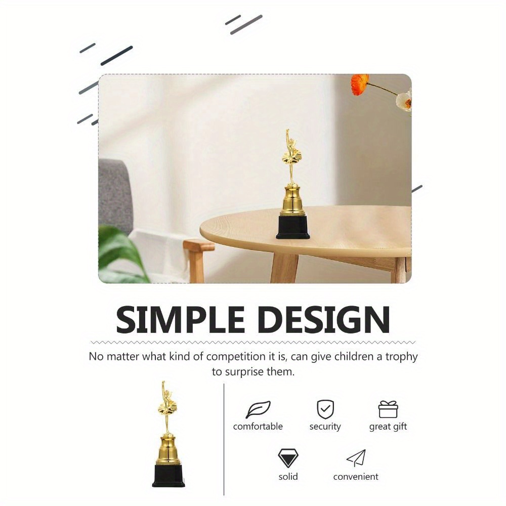 Golden Ballet Trophy Plastic Dance Party Winner Rewards