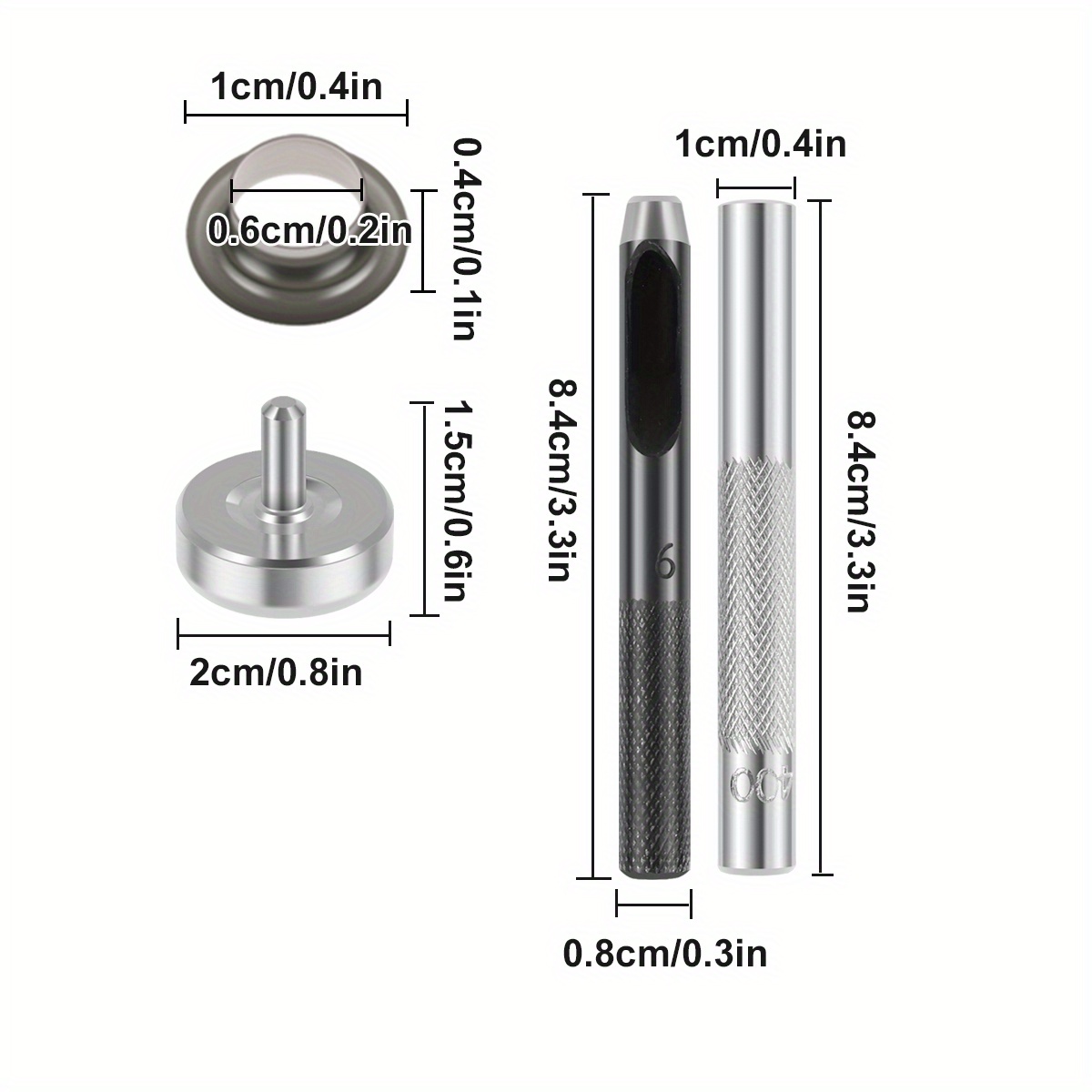 Grommet Kit Eyelets Punch Kit Hole Punch Tool 4 Colors Brass - Temu Türkiye