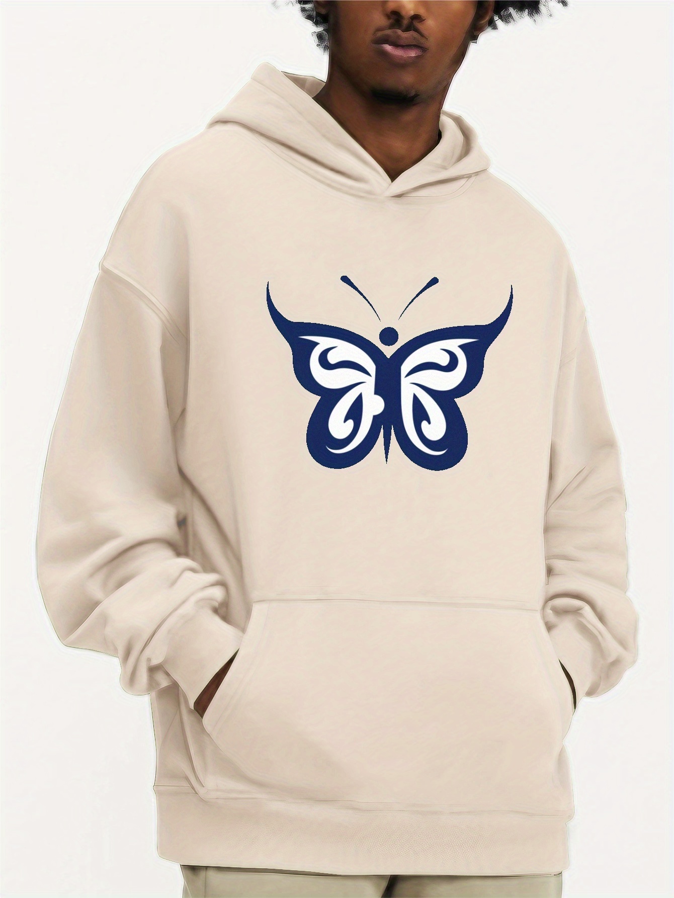 Butterfly Print Hoodie Cool Hoodies Men Men s Casual Graphic Temu