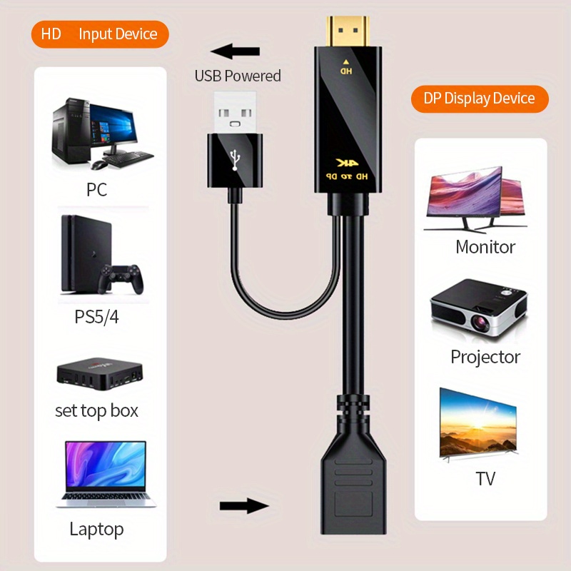 Ultra Hd 4k 60hz Cable Displayport Compatible Hdtv Proyector