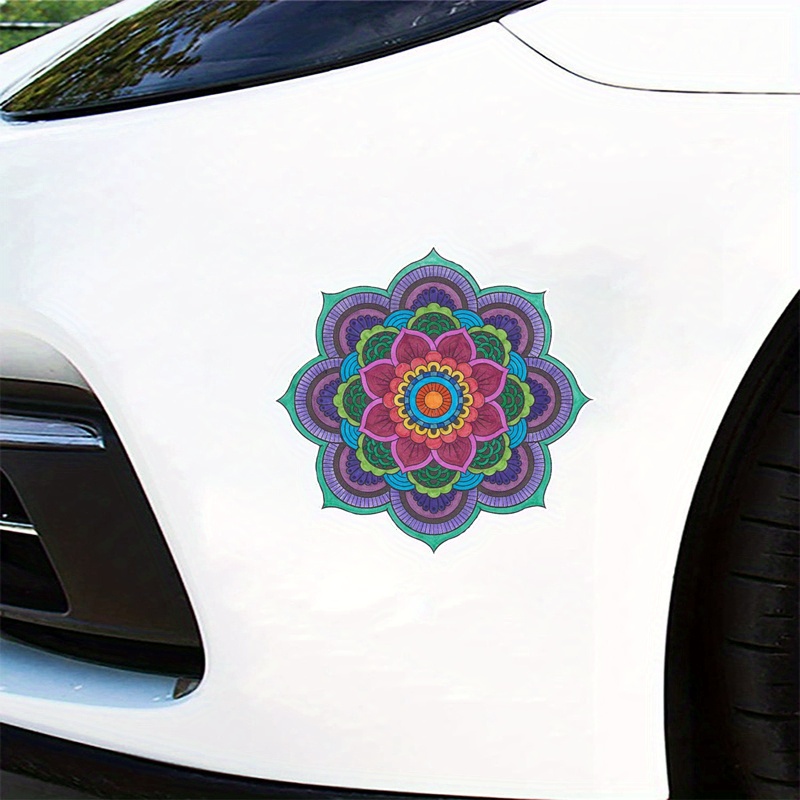 

Lotus Mandala Vinyl Waterproof Sticker Sticker Car Laptop Wall Window Bumper Sticker