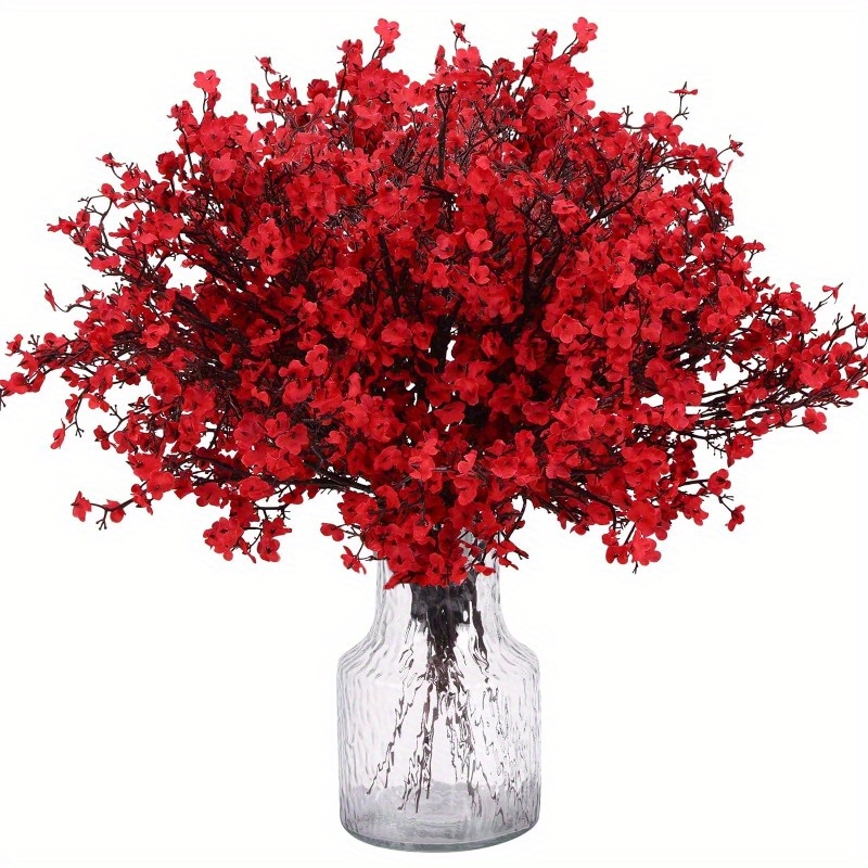 5 Pezzi Fiore Artificiale Gypsophila, Bouquet Finto Rosso Allingrosso, Fiori  Tocco Reale Decorazioni Floreali Matrimoni, Centrotavola Feste E Decorazioni  Interne, Controlla Subito Offerte Oggi