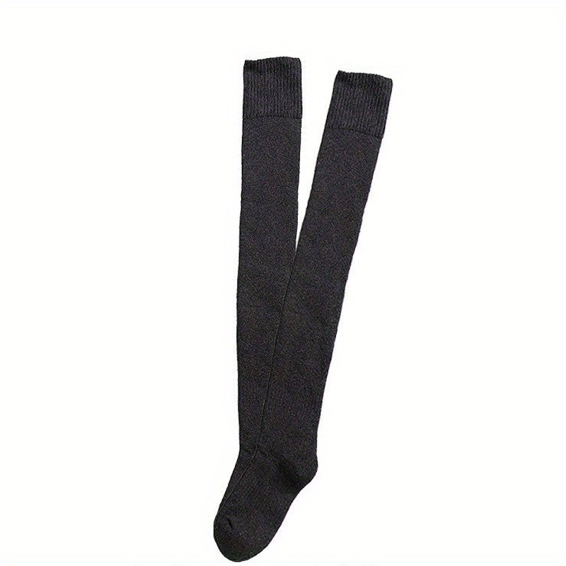 Women's Knee Socks Winter Thickened Warm Long Stockings - Temu