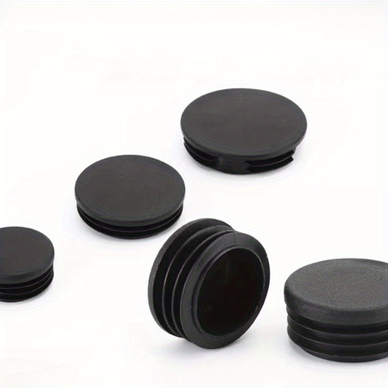 Tapones de goma de silicona cónicos negros, tapas de cubierta de
