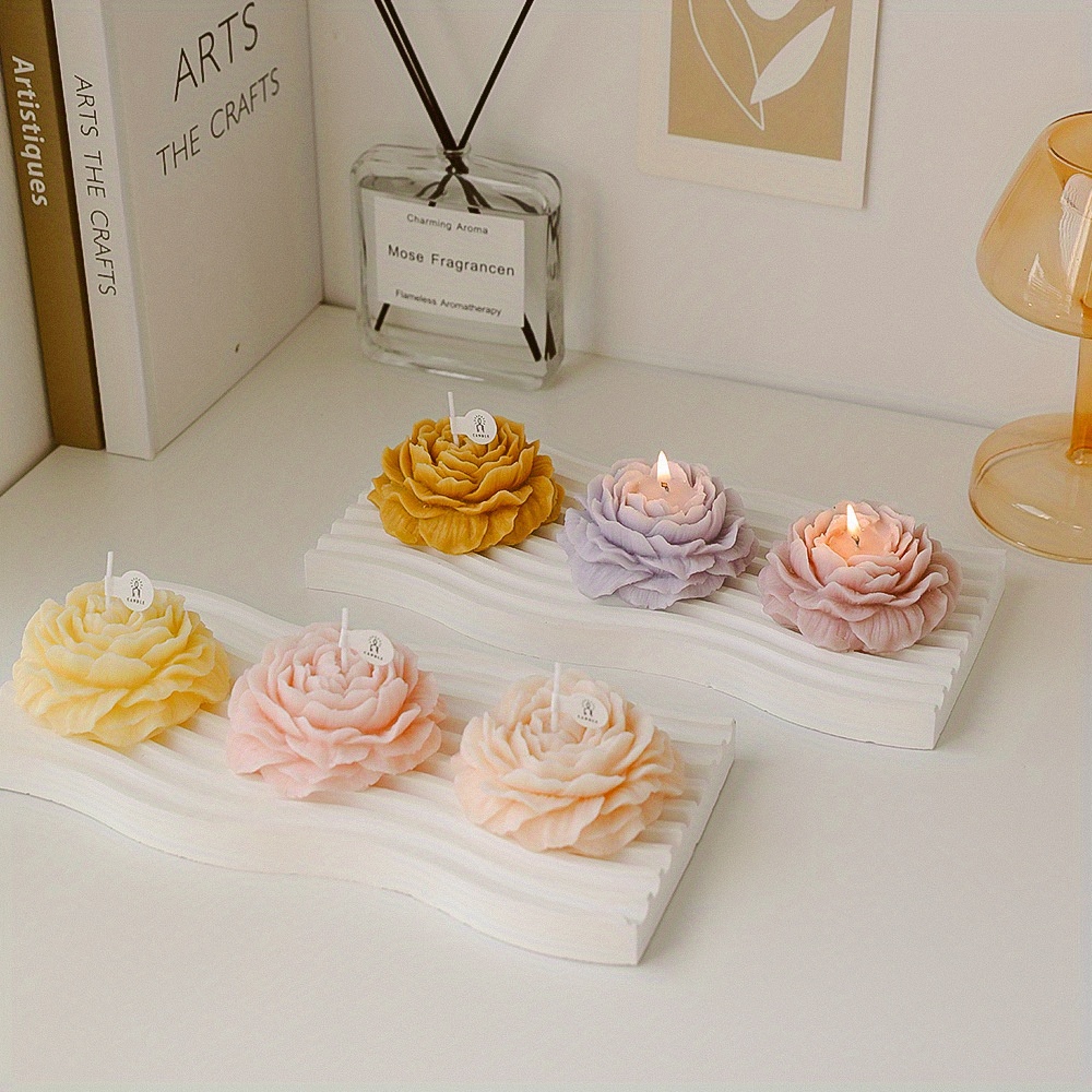 Peony Flower Aromatherapy Candle for Home & Outdoor Use