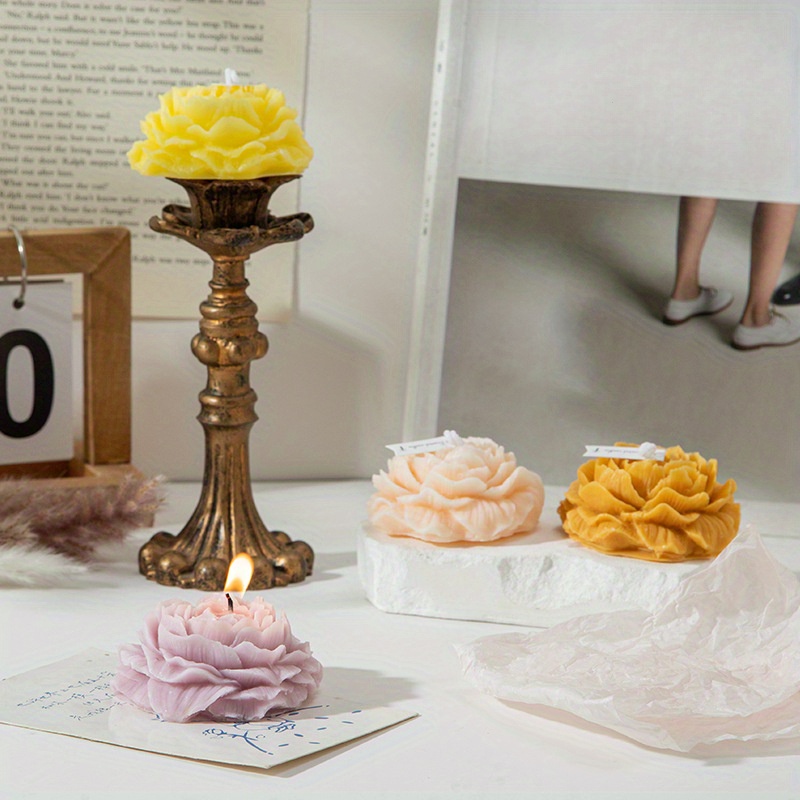 Peony Flower Aromatherapy Candle for Home & Outdoor Use