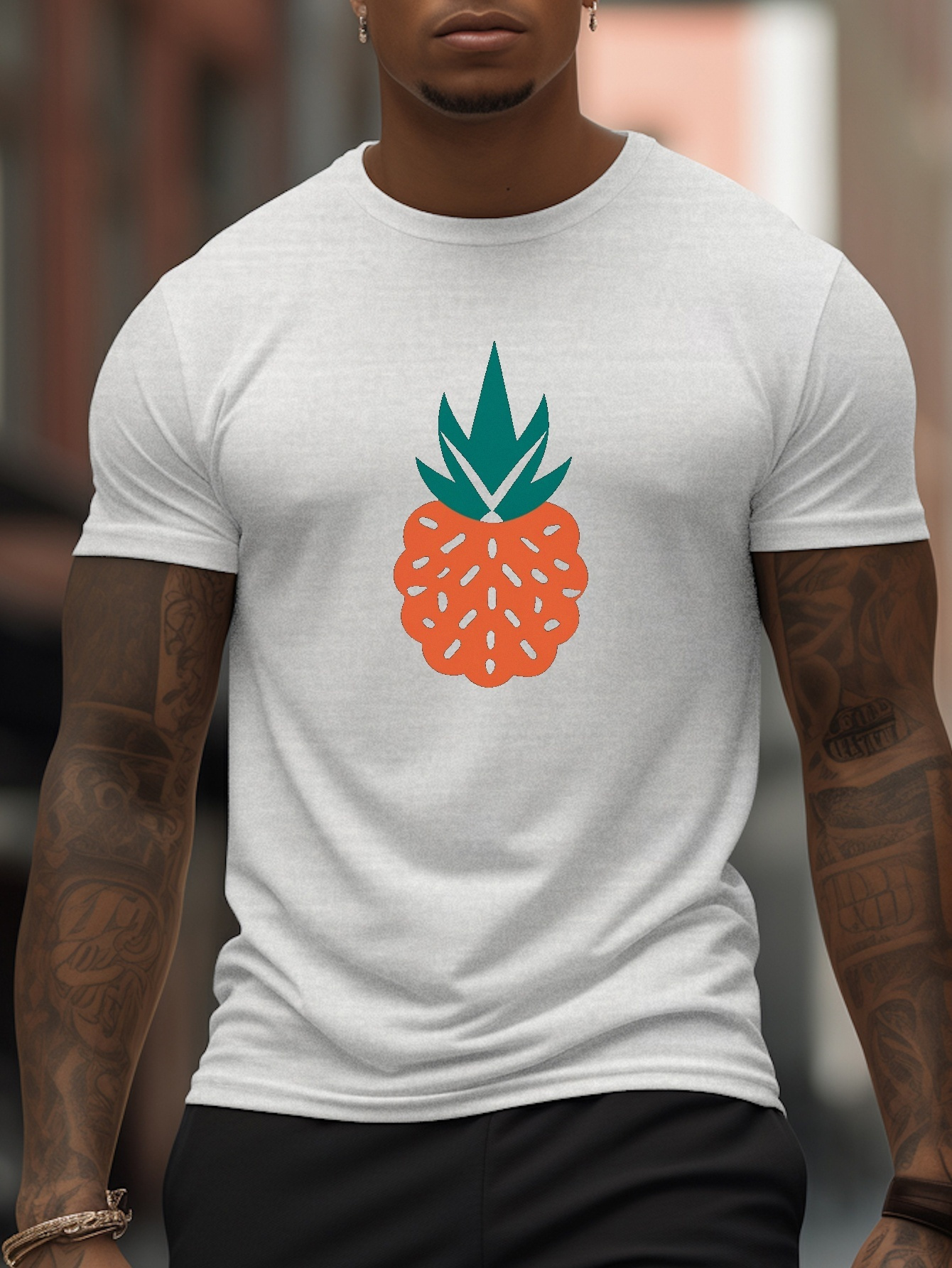 Camiseta Casual De Verano En 3D Camisa De Frutas para Hombres Ropa