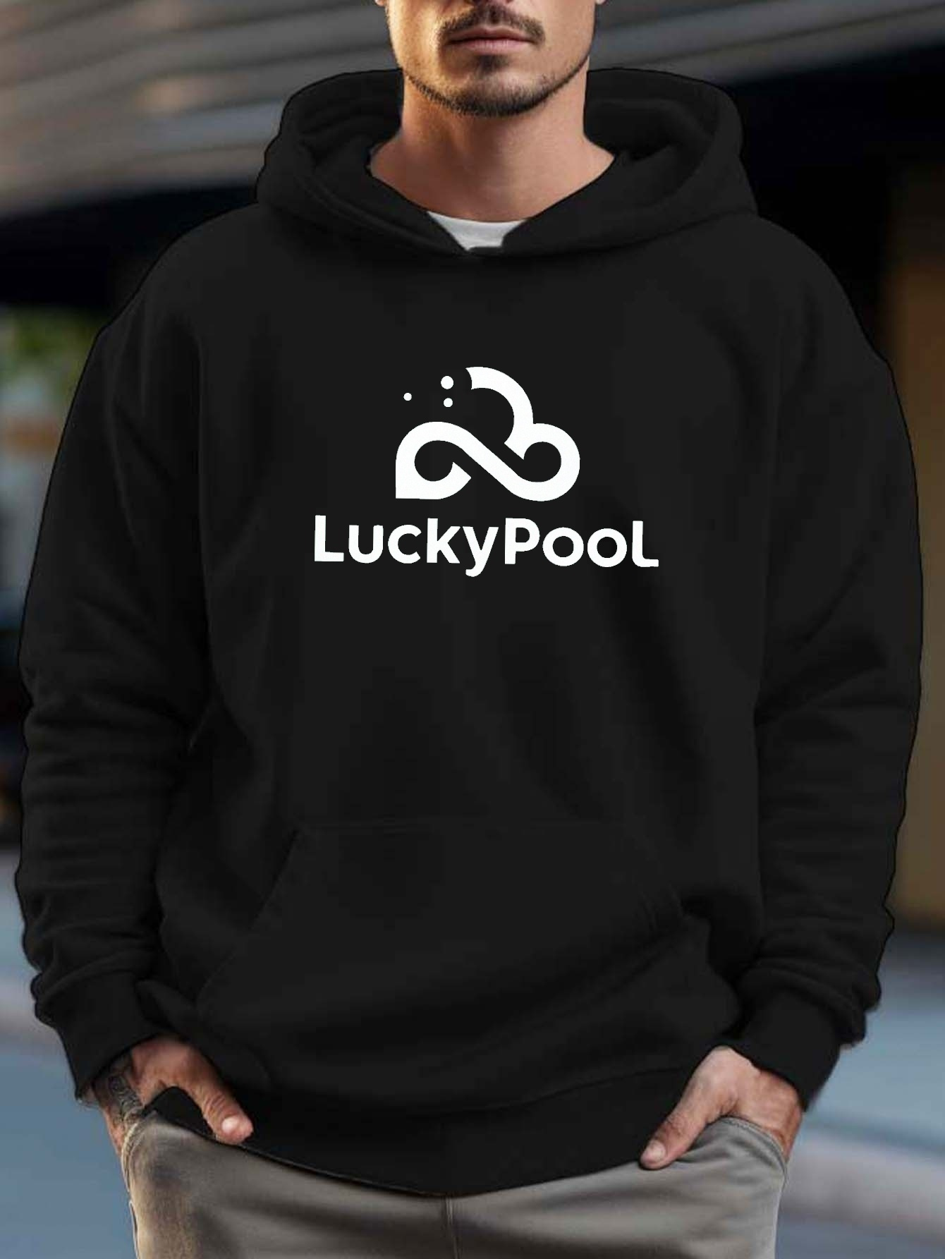 Lucky Pool Print Hoodie Cool Hoodies Men Men's Casual - Temu