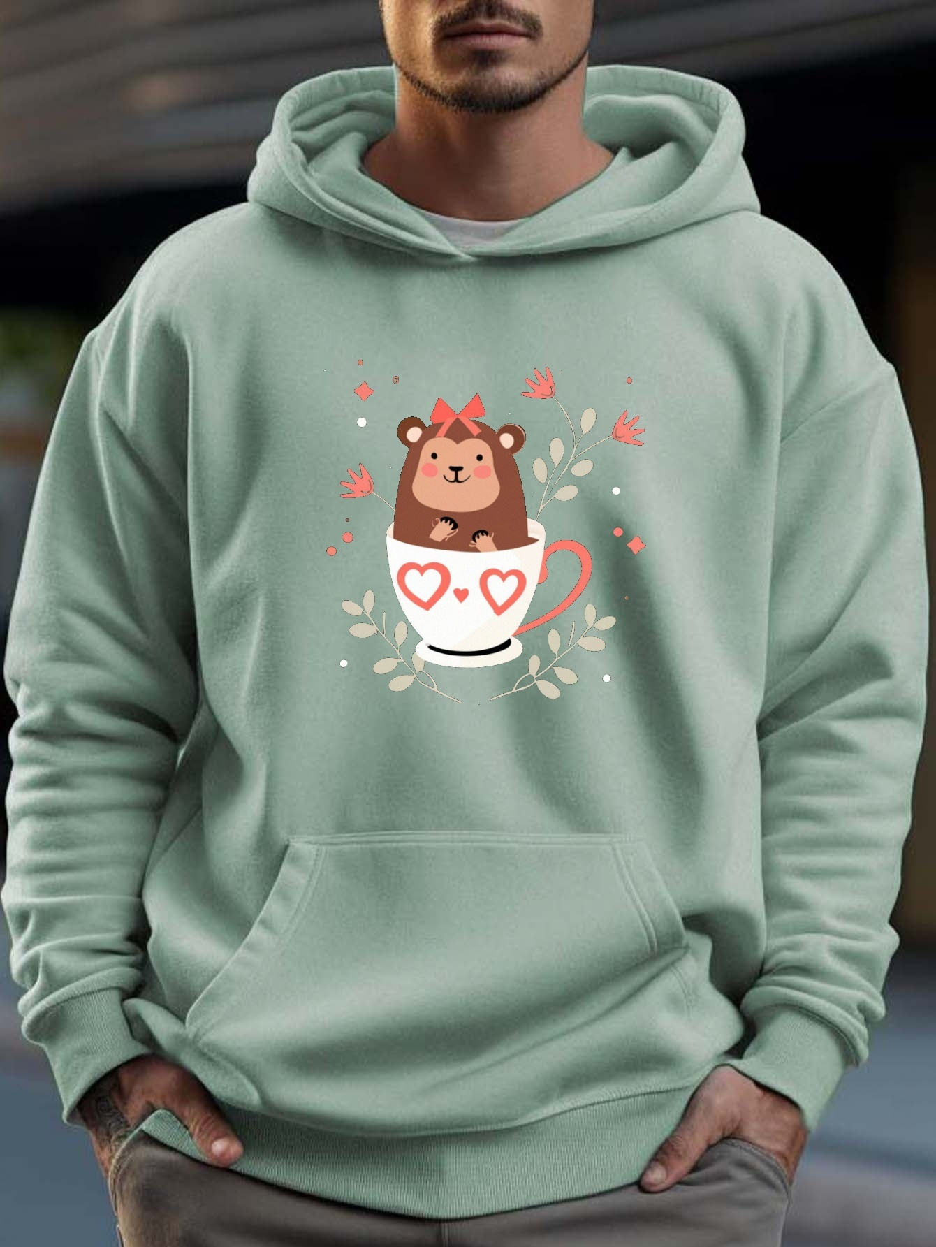 Cute Monkey Print Hoodie Cool Hoodies Men Men s Casual Temu