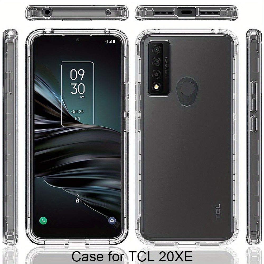 For TCL 20 XE Ultra Slim Transparent Protective Hybrid with TPU