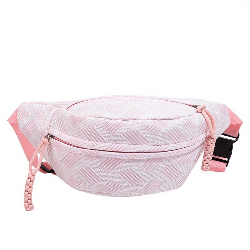 Aesthetic Striped Waist Bag Trendy Outdoor Sport Fanny Pack Temu