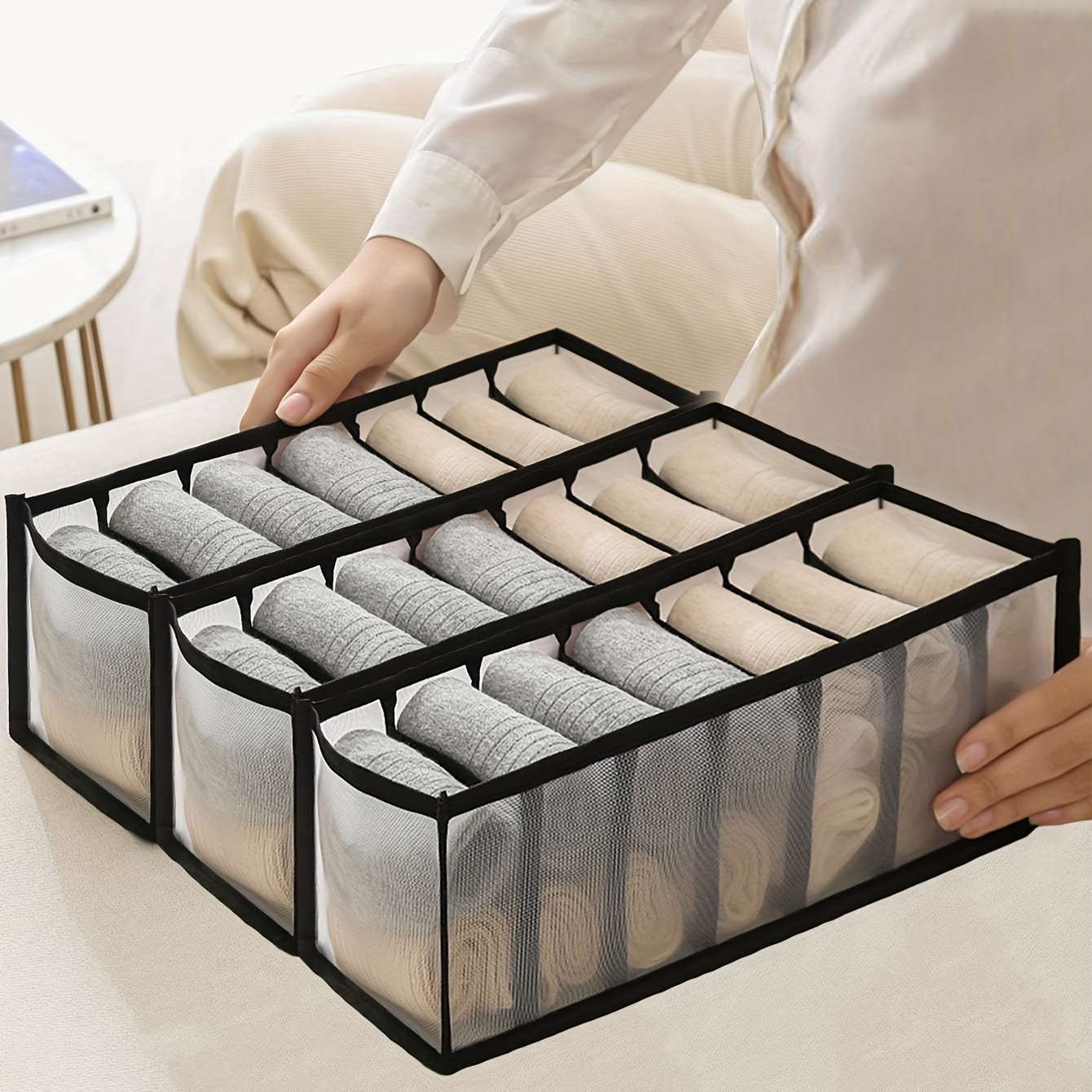 Dividing Sock Grid Underwear Storage Underwear Storage Box Storage Box For  Home