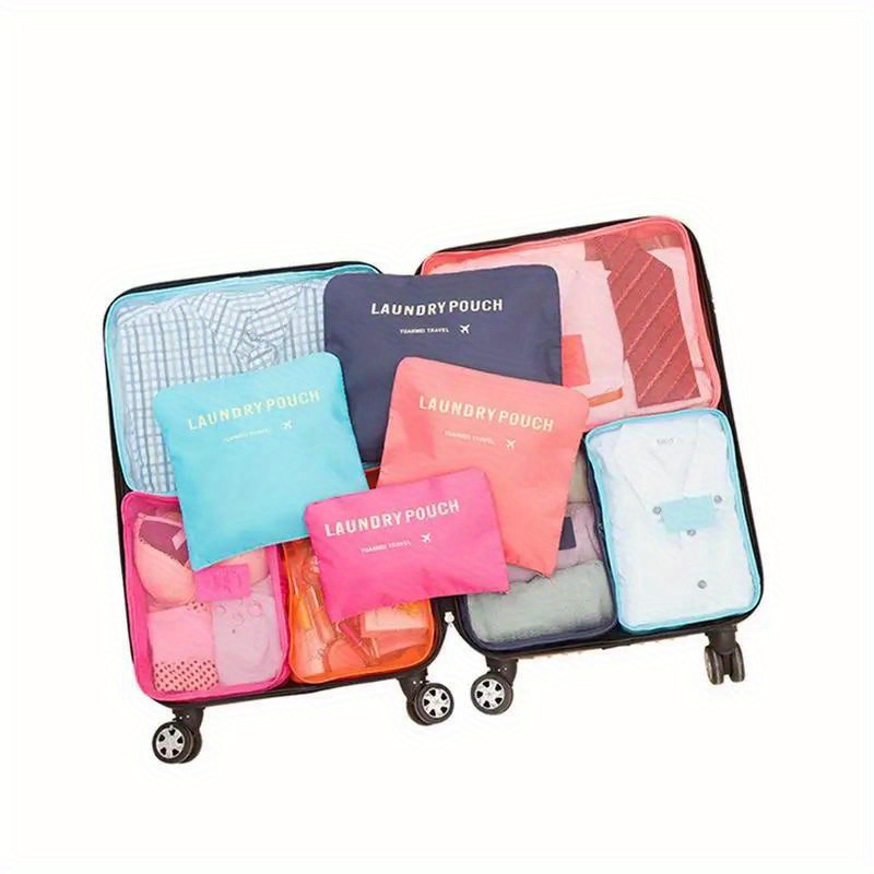 GRANNY SAYS Juego de 8 cubos de equipaje beige para llevar en la maleta,  organizador de bolsas de viaje para equipaje, juego de bolsas organizadoras