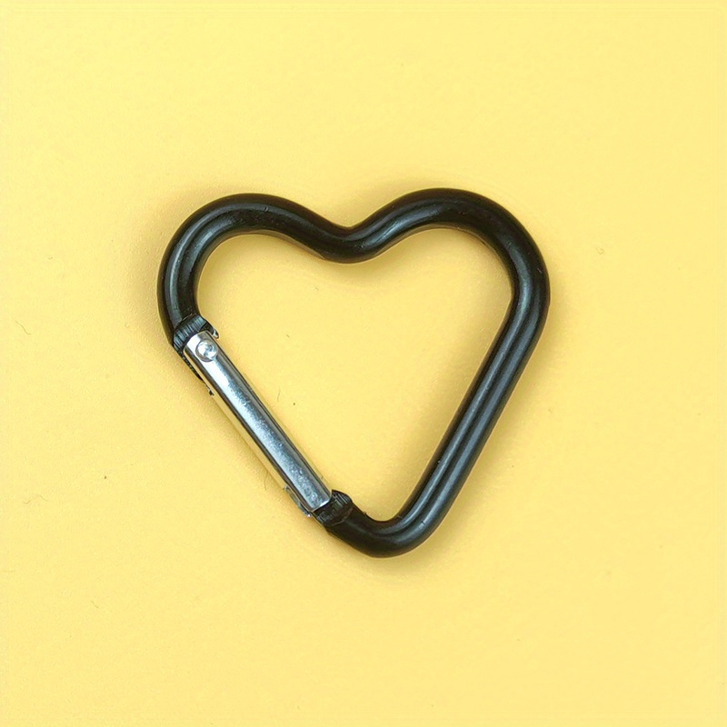 Heart Shape Keychain Clips Mini Small Carabiner Alloy - Temu