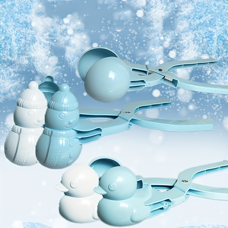 Pince à boule de neige en forme de canard pour enfants et adultes, outil de  fabrication de boules de neige en plastique avec poignée