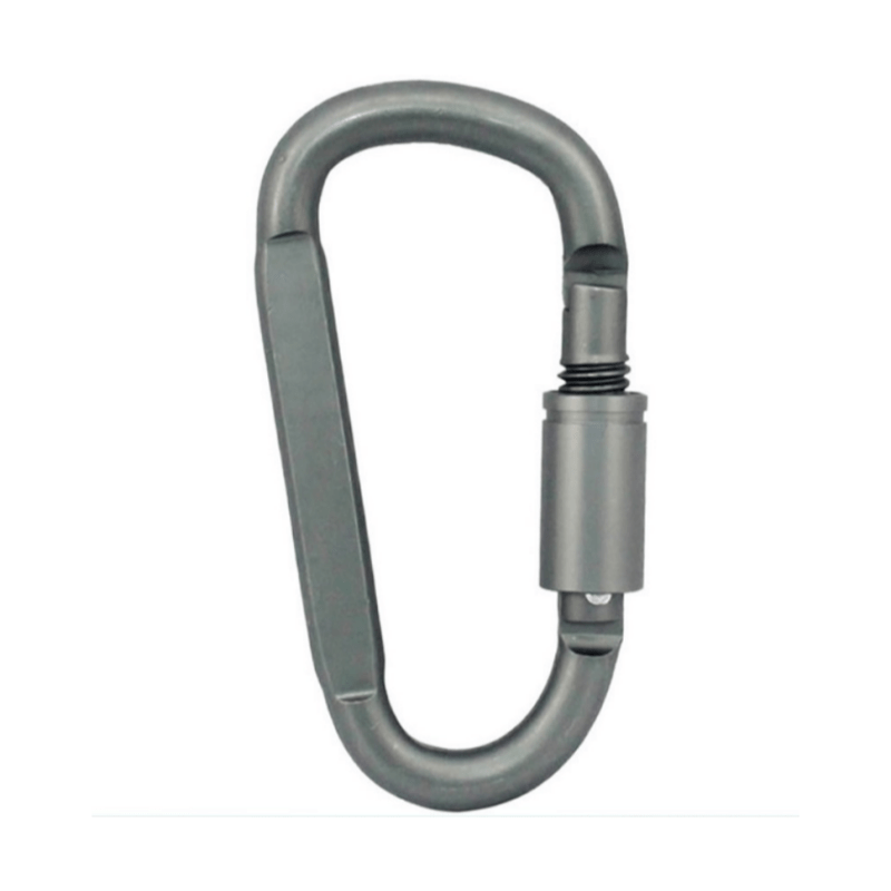 2pcs Aluminum D Ring Locking Buckle for Camping & Hiking