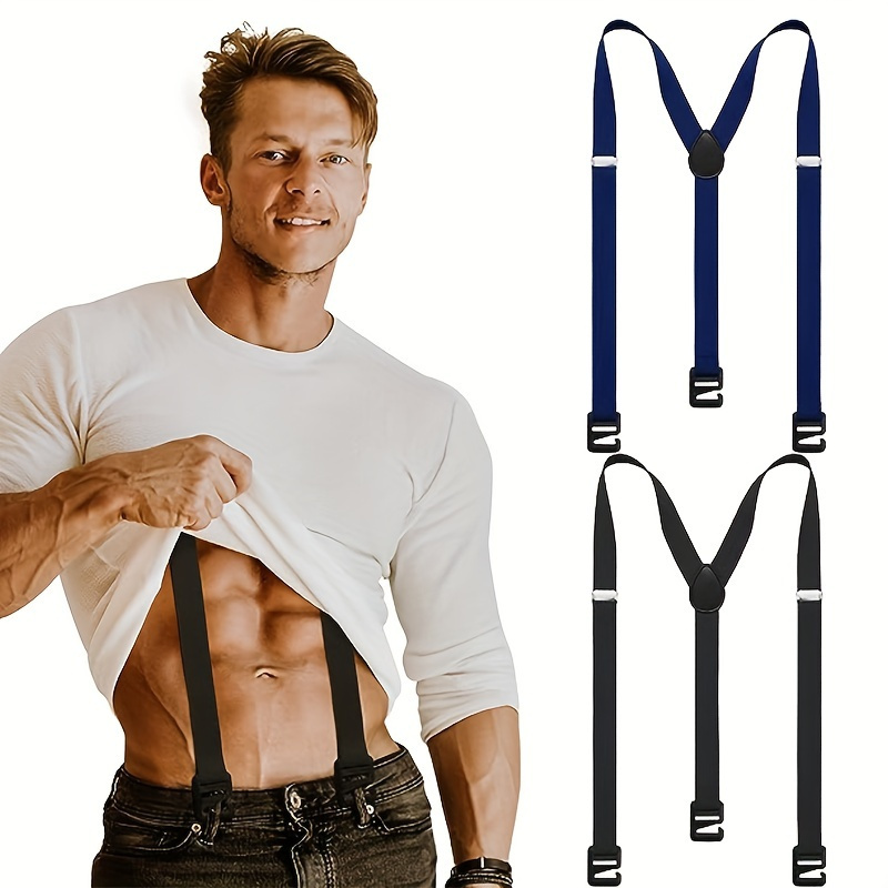 Mens Adjustable X Back Suspender Mens Elastic Strap Y Shaped Mens
