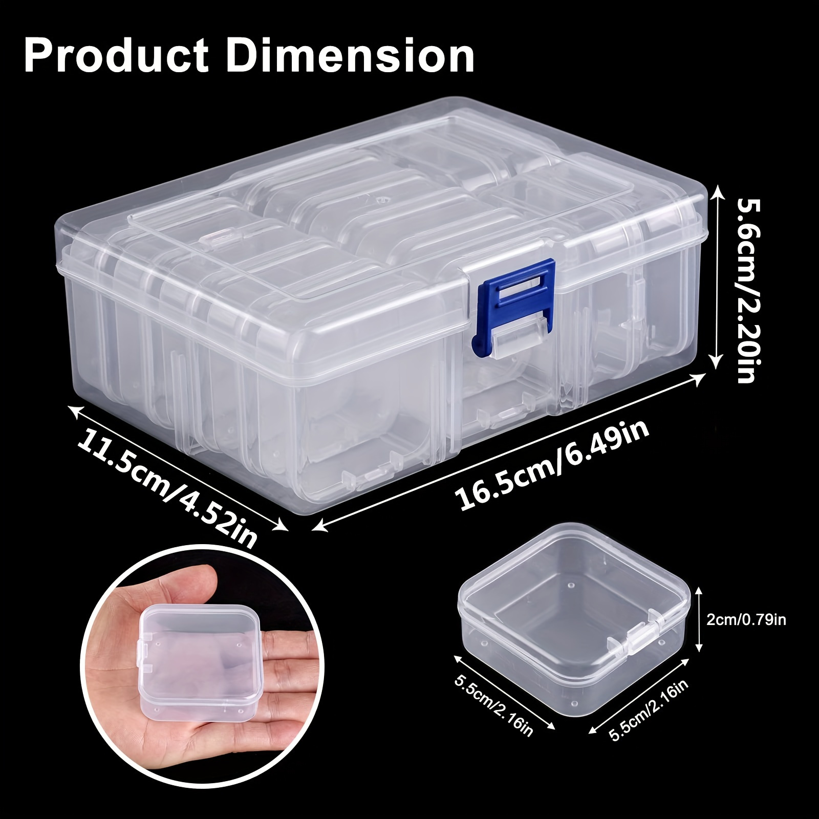 1 Set Of 28/32 Cells, Plastic Clear Storage Box, Beaded Pill Nail Art  Jewelry Storage Organizer, Transparent Sorting Storage Container, For DIY  Diamon