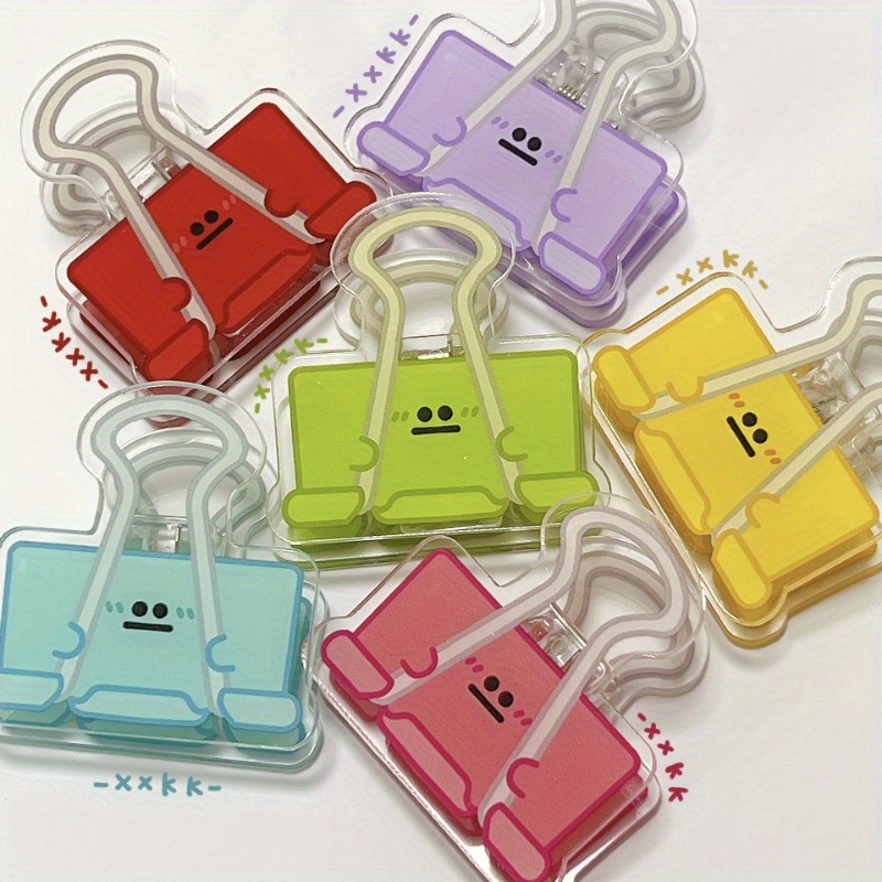 300pcs Colorful Reusable Paper Clips - Perfect for School, Office, Folders,  Bookmarks & DIY Albums (Acrylic Box Packaging)