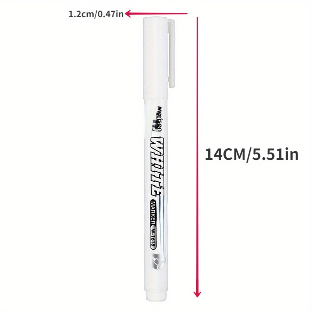 2pcs White Marker Pen Alcohol Paint Oily Waterproof Tire Painting Graffiti  Pens Permanent Gel Pen For Fabric Wood Pu Leather Marker