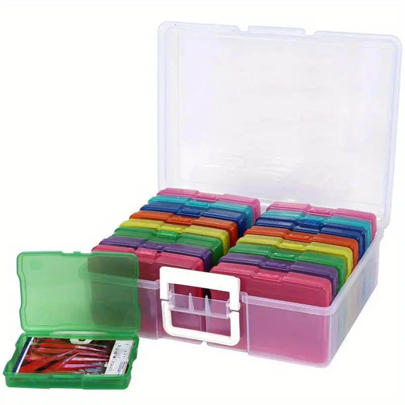 Large Handle Case With Inner Storage Box Photo Cases Craft - Temu
