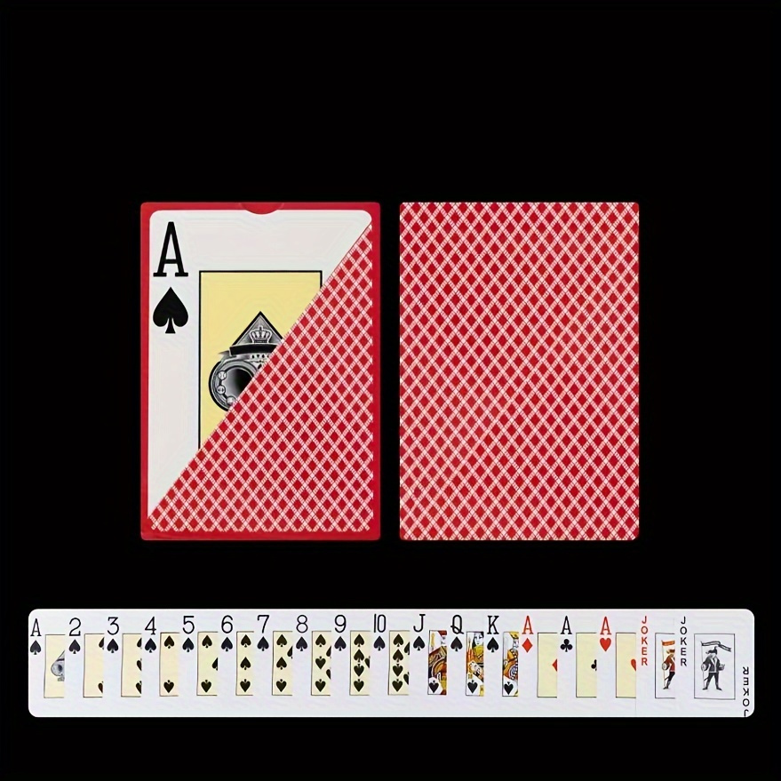 Image of Large Character Playing Cards - Frosted, Waterproof, Washable, Pvc Wear-resistant Plastic Cards - Suitable Hold'em Poker