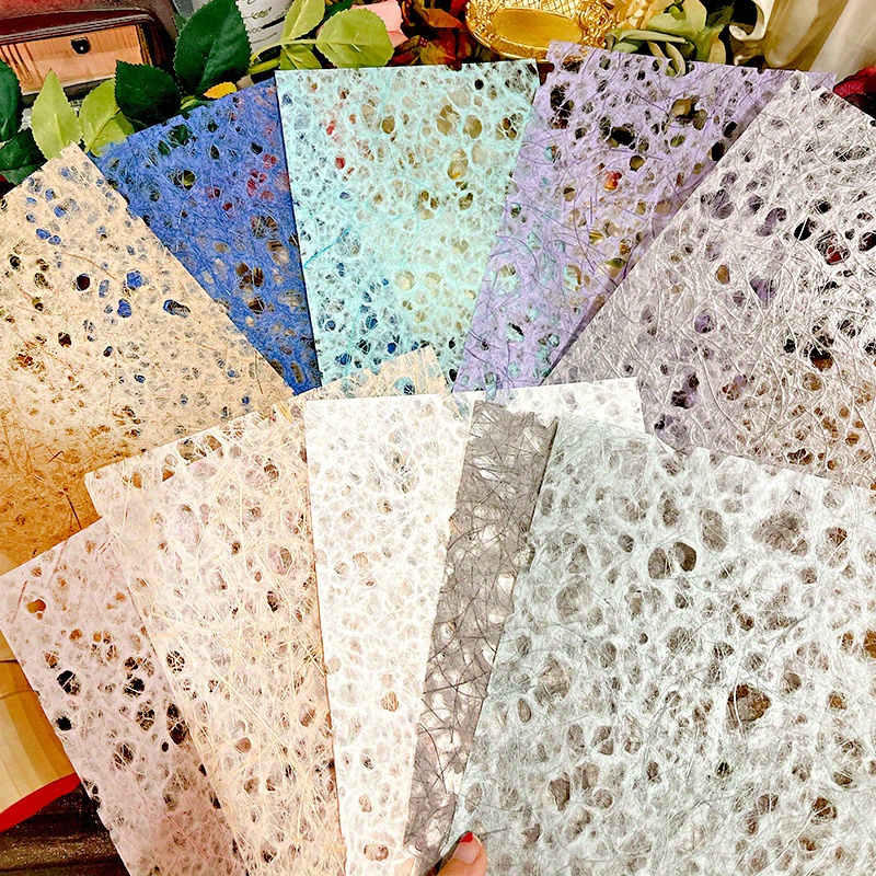 A5 Colorful Hollow Tissue Paper Texture Paper Fancy Premium - Temu