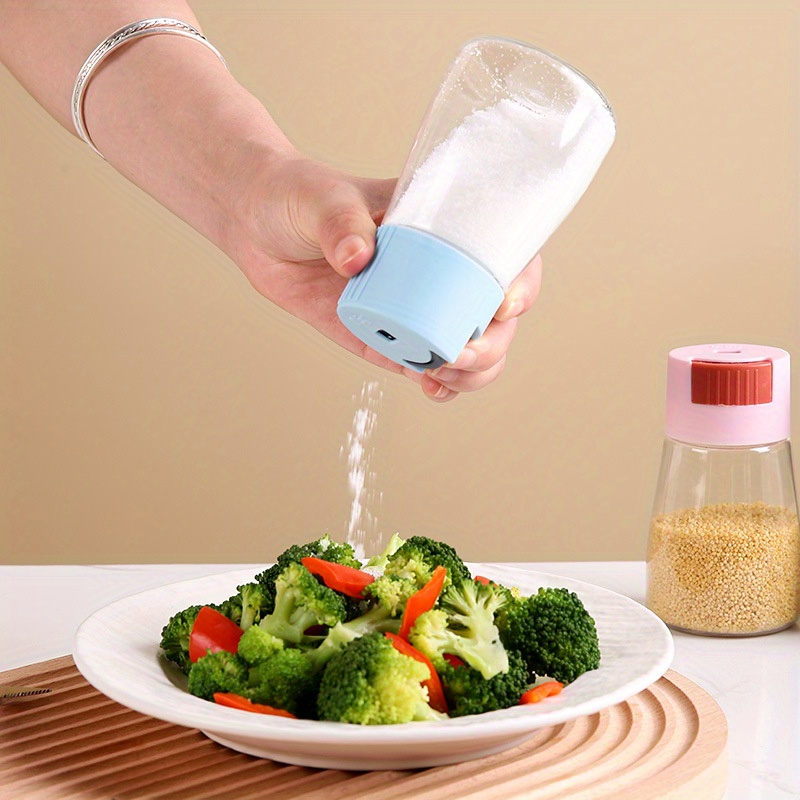 0.5g Metering Salt Shaker Push Type Salt Dispenser Salt Tank Sugar Bottle  Spice Pepper Salt Shaker SpiceJar Can Seasoning Bottle