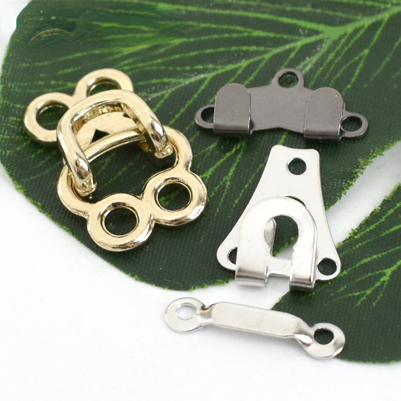 10 Sets Trousers Hook Skirt Waistband Buckle Clasp Pants Fasteners