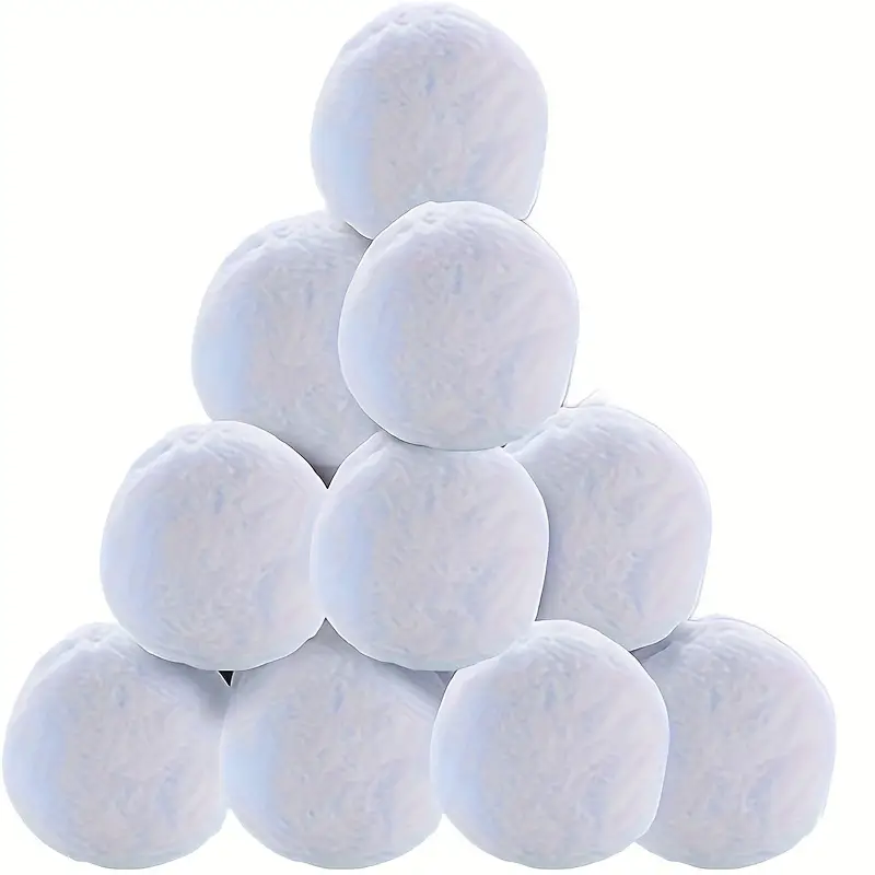 10pcs Fake Snowballs - Indoor Snowball - Artificial Snowballs For Outdoor  Snow Play And Christmas Tree Decorations